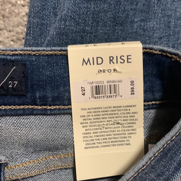 NWT Lucky Brand cropped size 4 jeans, $60 - Picture 4 of 5